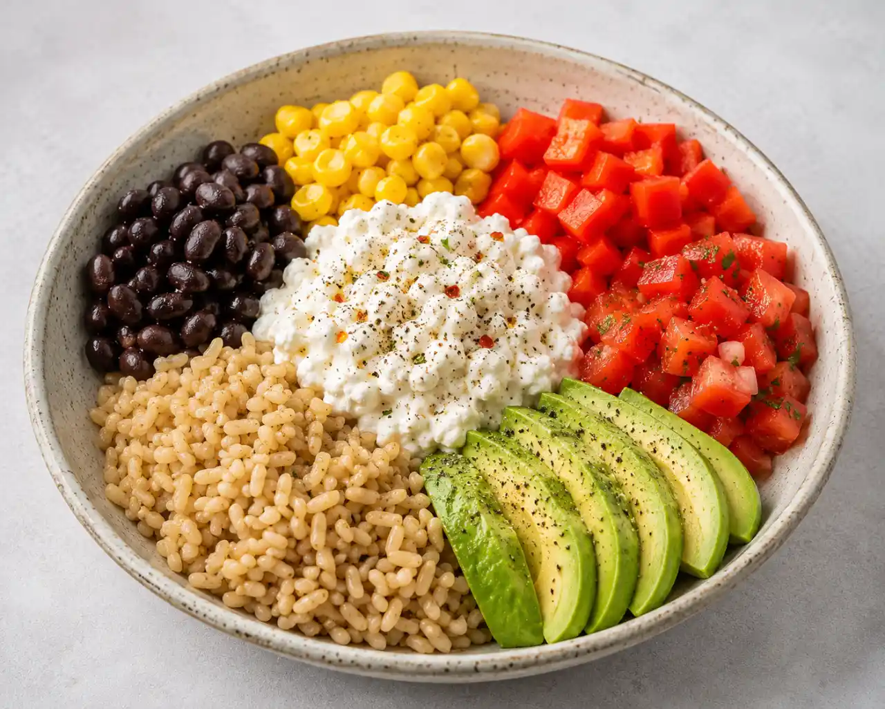 Mexican Cottage Cheese Bowl